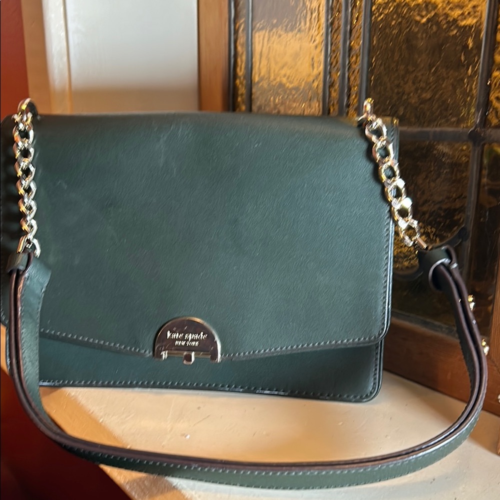 Kate Spade Forest Green Crossbody Bag - Picture 3 of 11